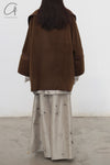 Mutedance 24 Autumn/Winter Cardigan Wool Jacket MD-MD24FW24-BROWN MD24FW23 MD24FW24